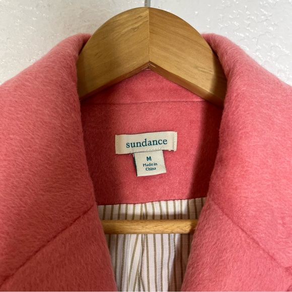 SUNDANCE Wool Blend Coat Pink Size Medium - Picture 9 of 15